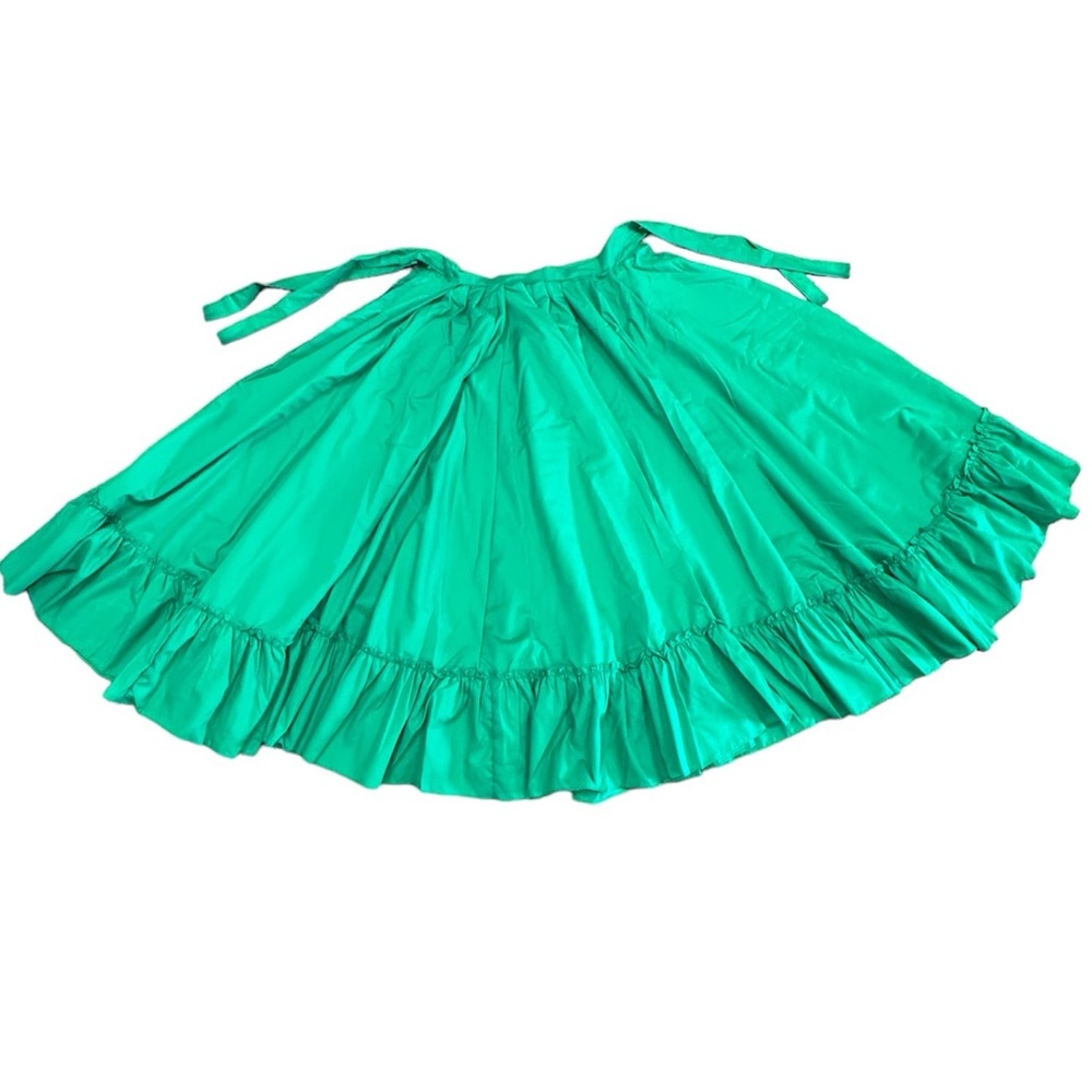 Mexican Folklorico Green Doble Vuelo Skirt